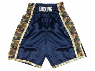 Custom Boxing Shorts : KNBSH-034-Navy